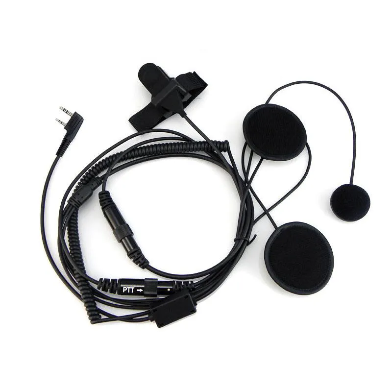 2 PIN Full Face Close Helmet Motorcycle Headset Earpiece | K Plug