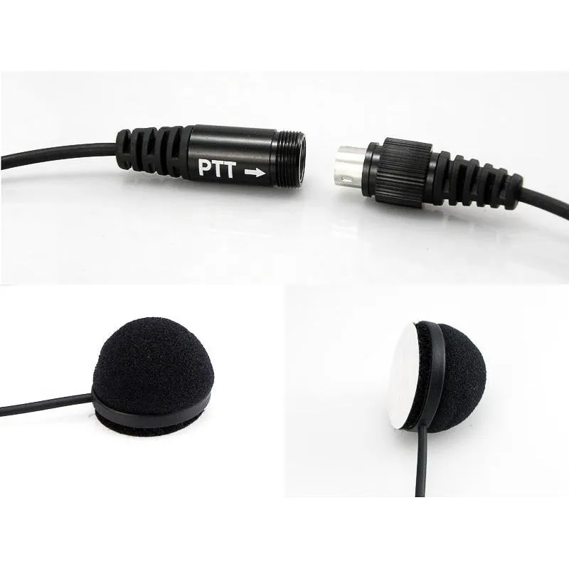 2 PIN Full Face Close Helmet Motorcycle Headset Earpiece | K Plug
