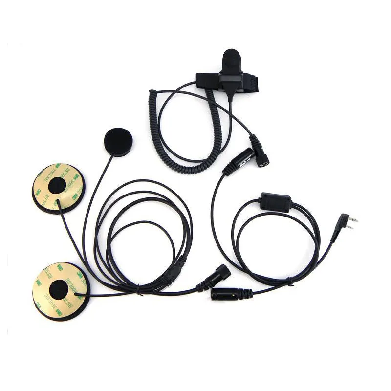 2 PIN Full Face Close Helmet Motorcycle Headset Earpiece | K Plug