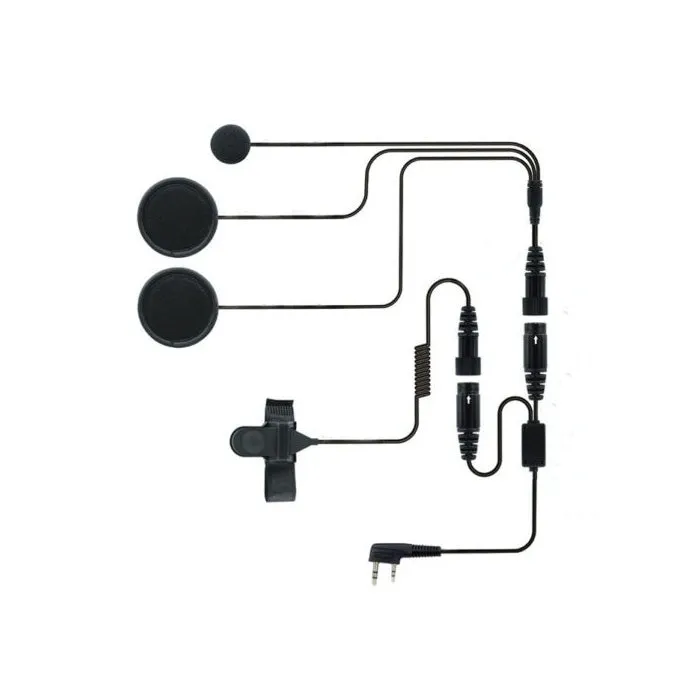 2 PIN Full Face Close Helmet Motorcycle Headset Earpiece | K Plug