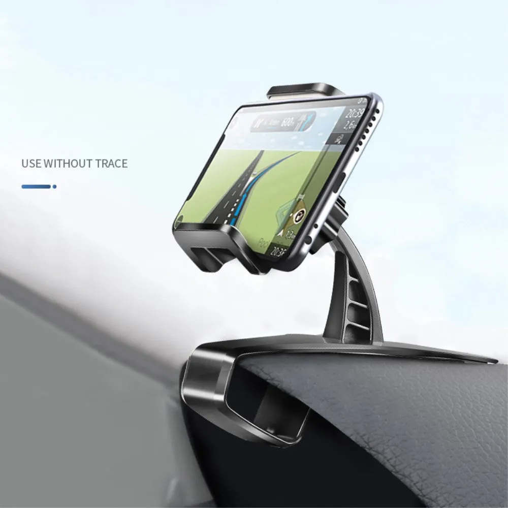 3 in 1 Car GPS Smartphone Holder: Dashboard / Visor Clamp   AC Grid Clip for Sony Xperia 1 Professional Edition (2019) - Black