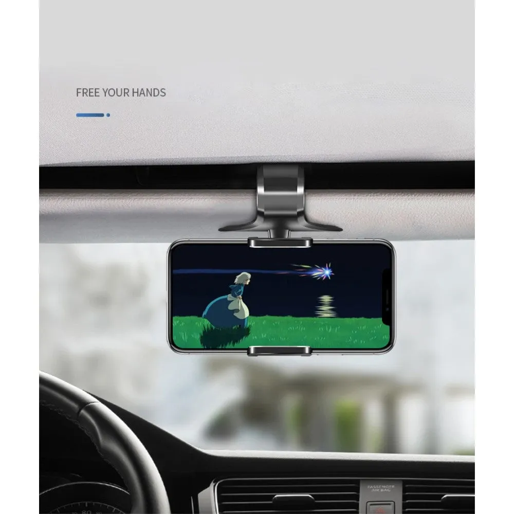 3 in 1 Car GPS Smartphone Holder: Dashboard / Visor Clamp   AC Grid Clip for Sony Xperia 1 Professional Edition (2019) - Black