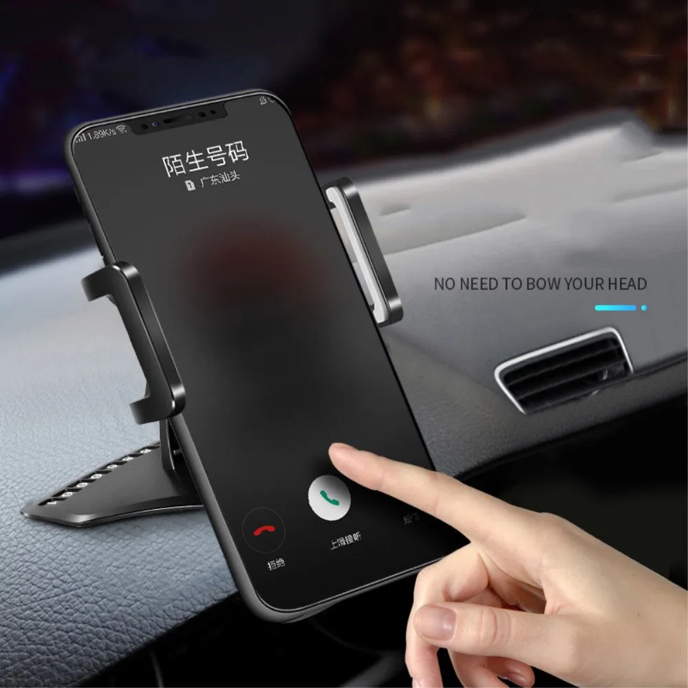 3 in 1 Car GPS Smartphone Holder: Dashboard / Visor Clamp   AC Grid Clip for Sony Xperia 1 Professional Edition (2019) - Black