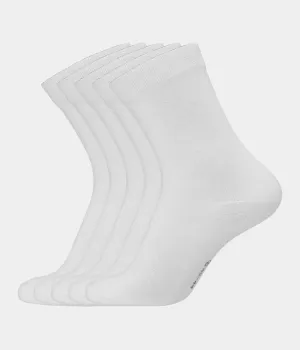 5 pack white bamboo socks