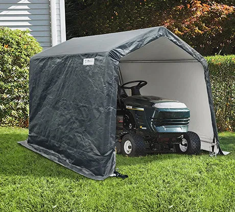 6' x 6' Portable Garage Outdoor Storage-Gray