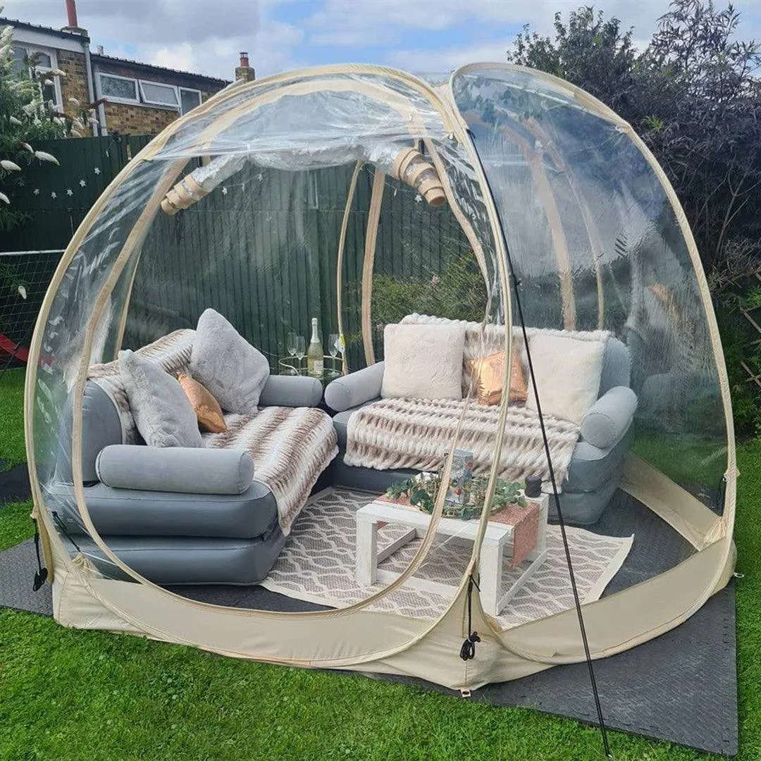 Alvantor 10'x10' 𝐏𝐎𝐏 𝐔𝐏 𝐆𝐀𝐙𝐄𝐁𝐎™, Large Oversize Weather Proof Pod Instant Winter Bubble Tent Portable Outdoor Shelter