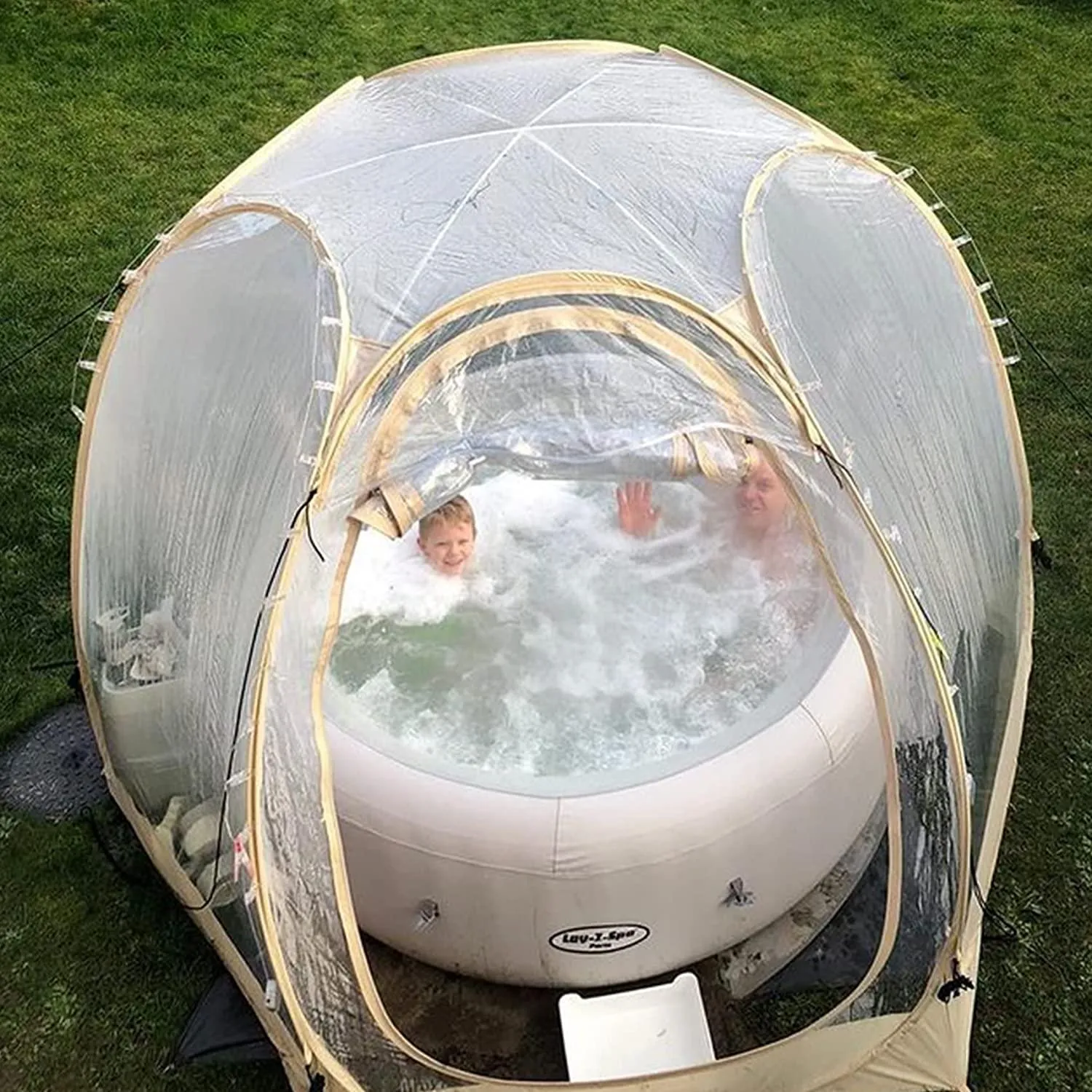 Alvantor 10'x10' 𝐏𝐎𝐏 𝐔𝐏 𝐆𝐀𝐙𝐄𝐁𝐎™, Large Oversize Weather Proof Pod Instant Winter Bubble Tent Portable Outdoor Shelter