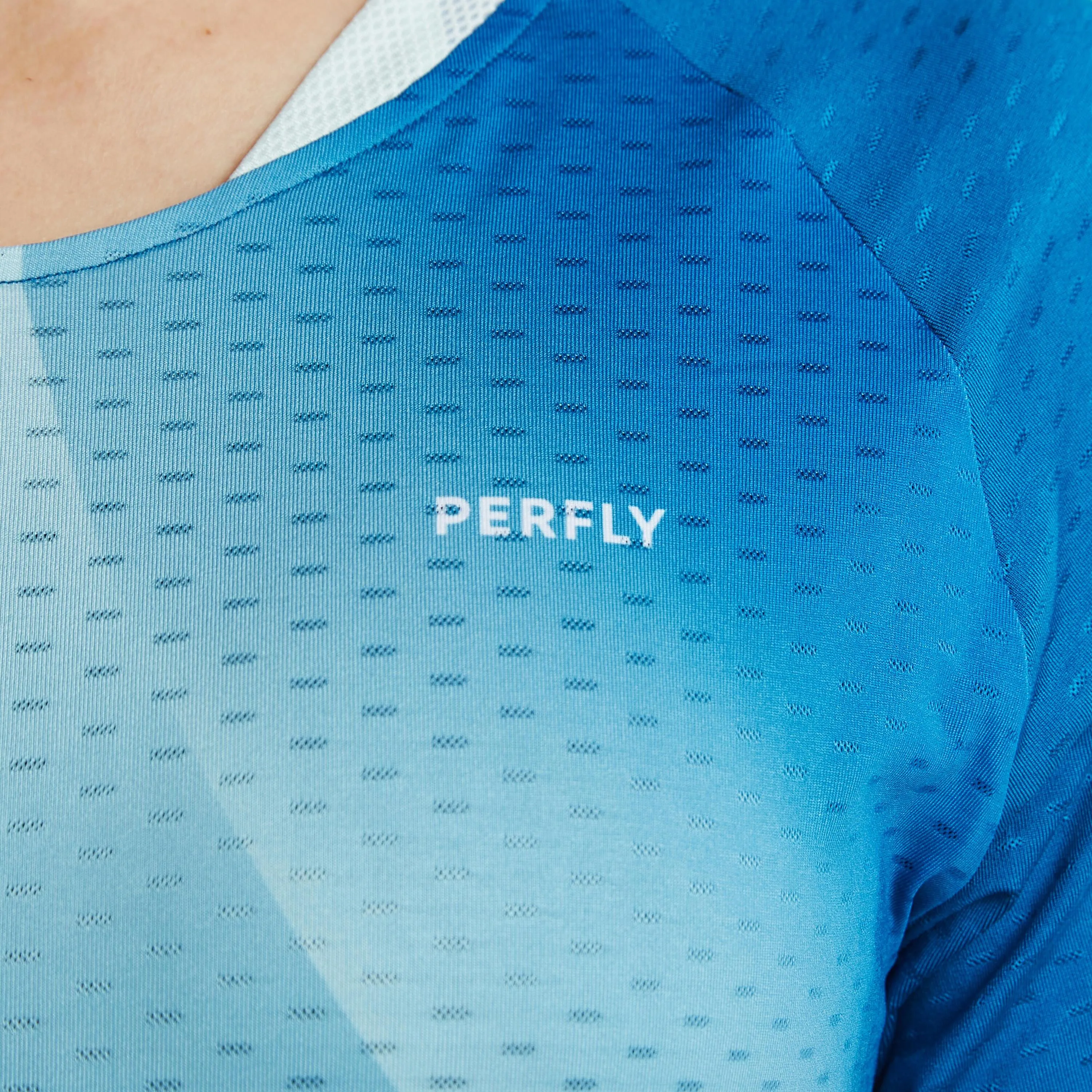 Badminton T-shirt TS 900 women's blue PERFLY, petrol blue