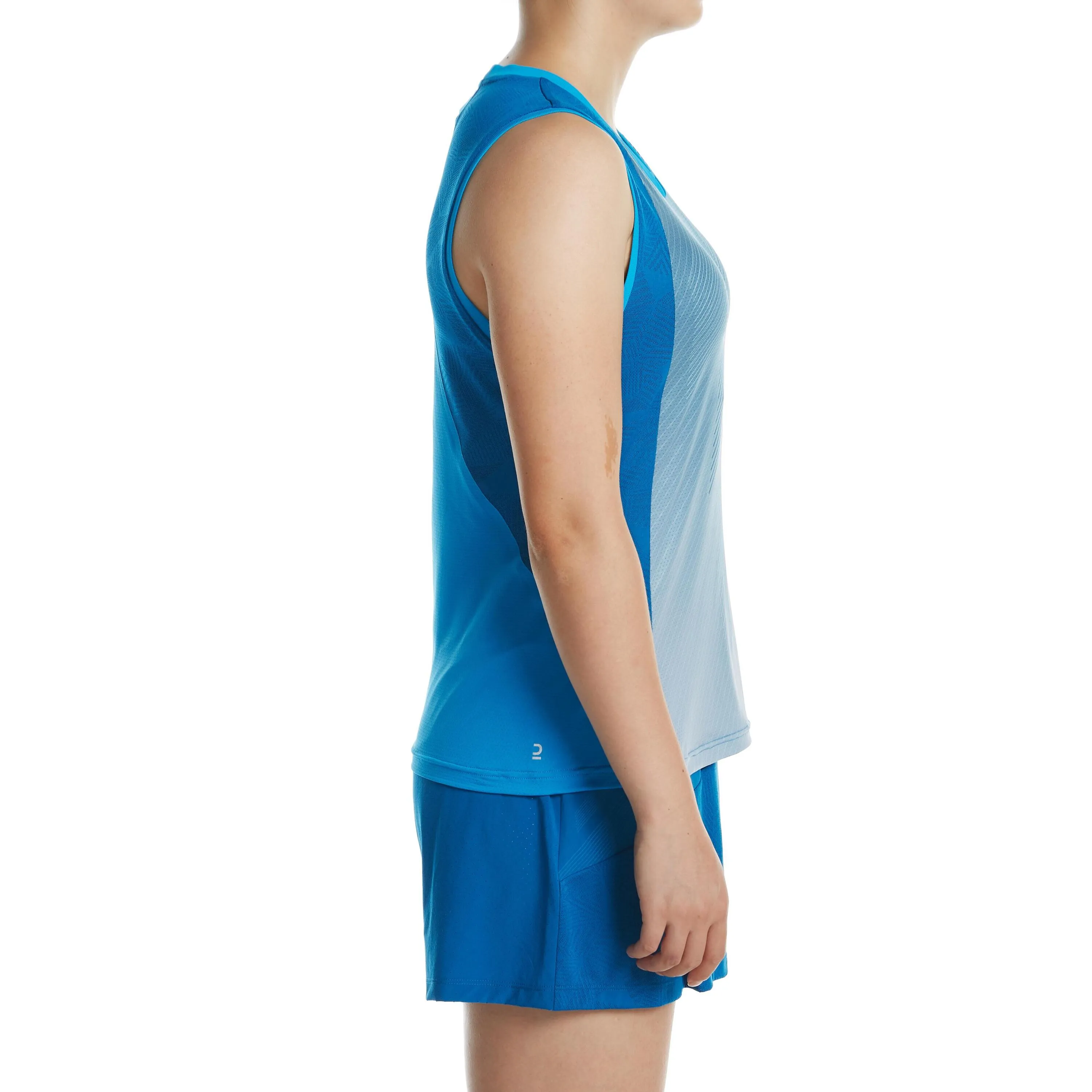 Badminton T-shirt TS 900 women's blue PERFLY, petrol blue