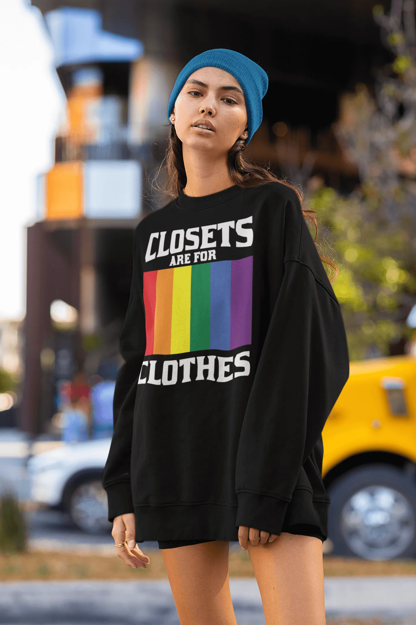 Closets Are For Clothes | LGBT  Merch | Gay Pride Unisex Sweatshirt