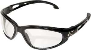 Edge Eyewear Dakura GSW111 Black Frame with Gasket Non-Polarized Clear Lens Glasses