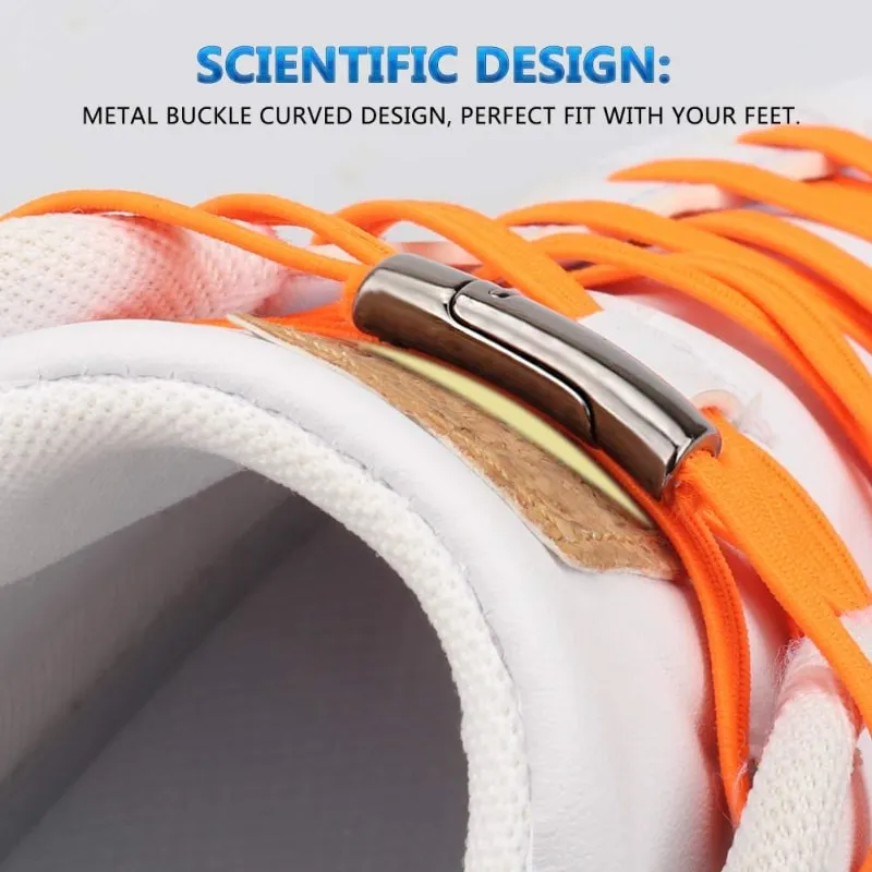 Elastic No Tie Shoelaces With Magnetic Buckle