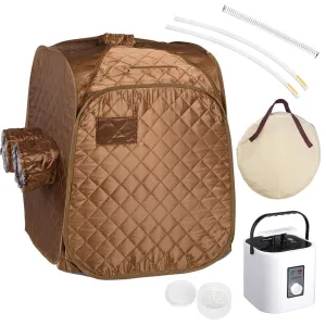 Fast-fold Pop Up Portable Sauna Tent Personal Indoor w/ Steamer
