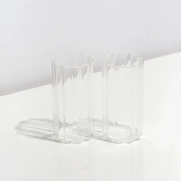 Fazeek Wave Highball Set in Clear