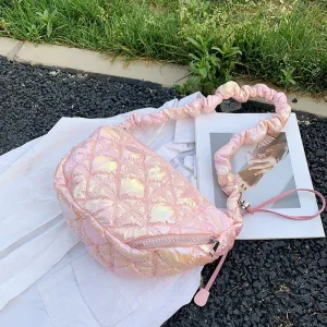 Large Capacity Sling Crossbody Puffer Bag- Showtown