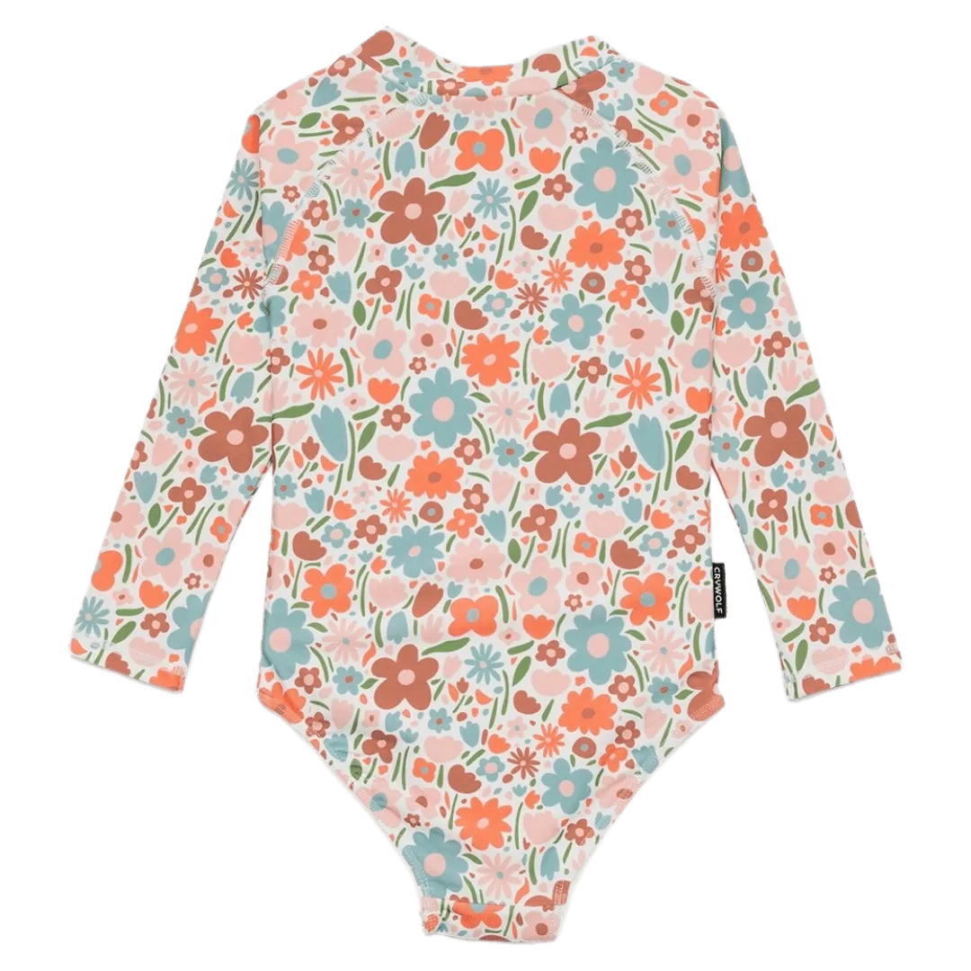 Long Sleeve Swimsuit - Flower Market