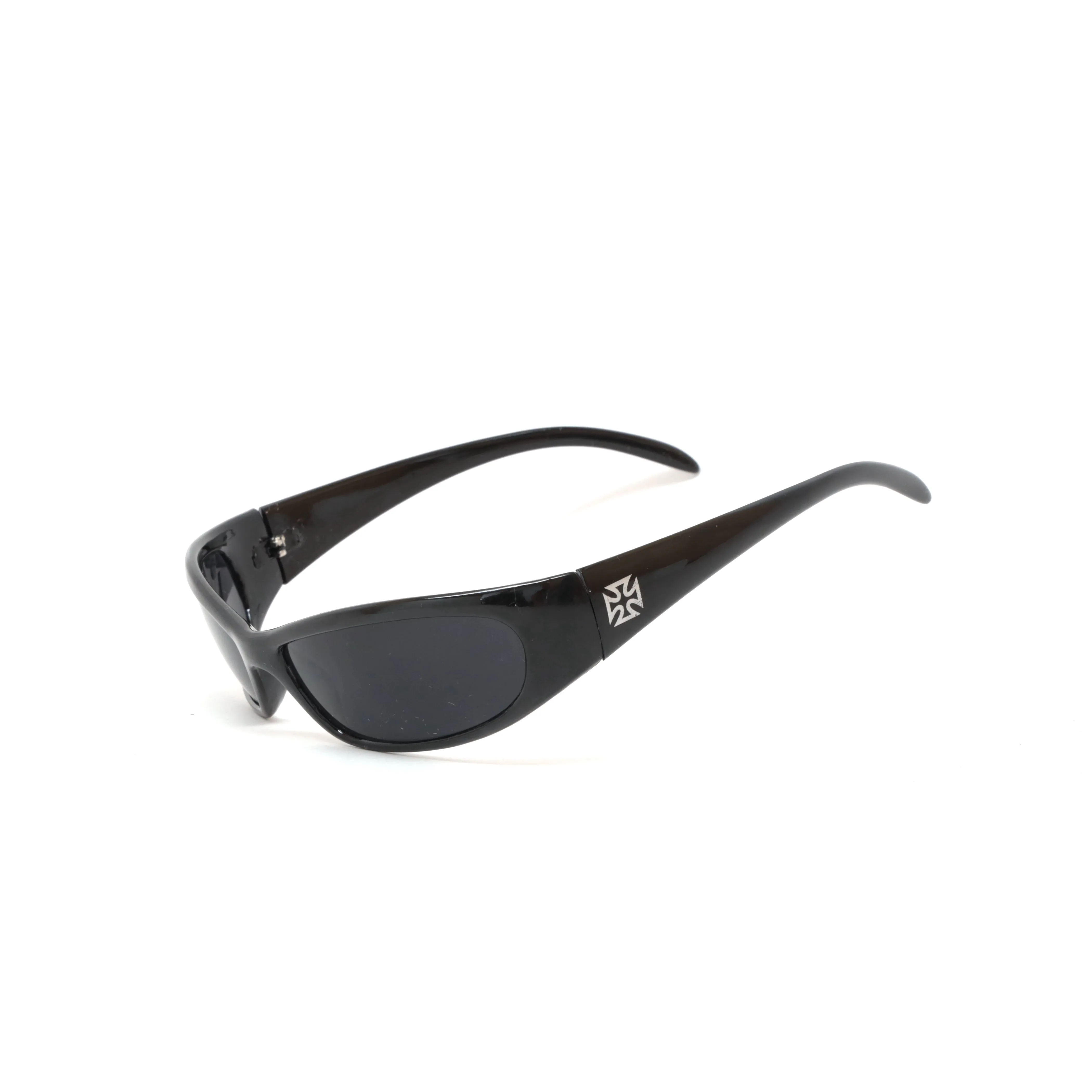 Prototype 5 Chopper Cross Deadstock Wraparound Visor Sunglasses - Black