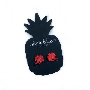 Red Football Helmets