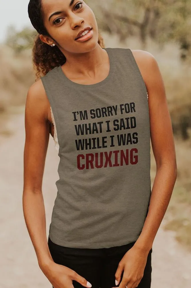 Sorry Cruxing — Women's Muscle Tank
