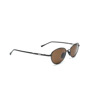 //Style M30// Vintage Geometric Oval Wire Frame Sunglasses - Brown