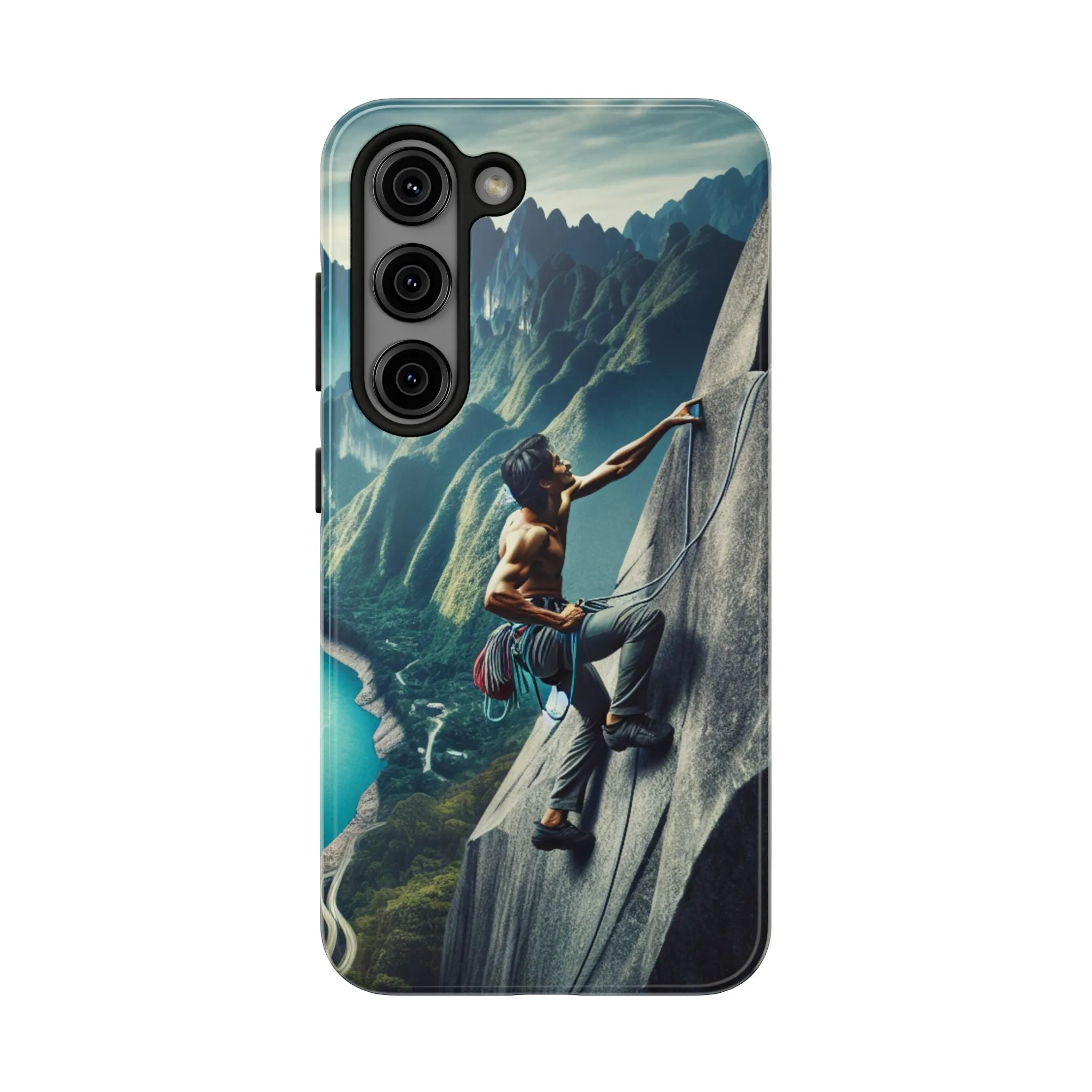Summit Edge: Climbing Above the Serpent Rive Tough Phone Cases