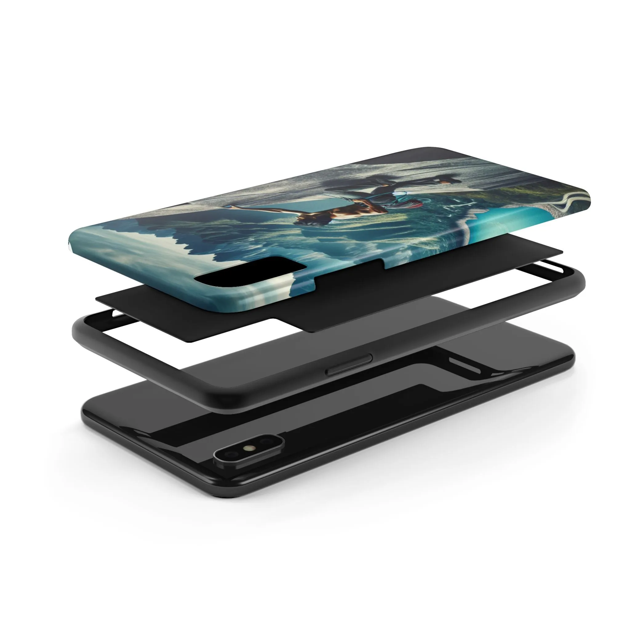 Summit Edge: Climbing Above the Serpent Rive Tough Phone Cases