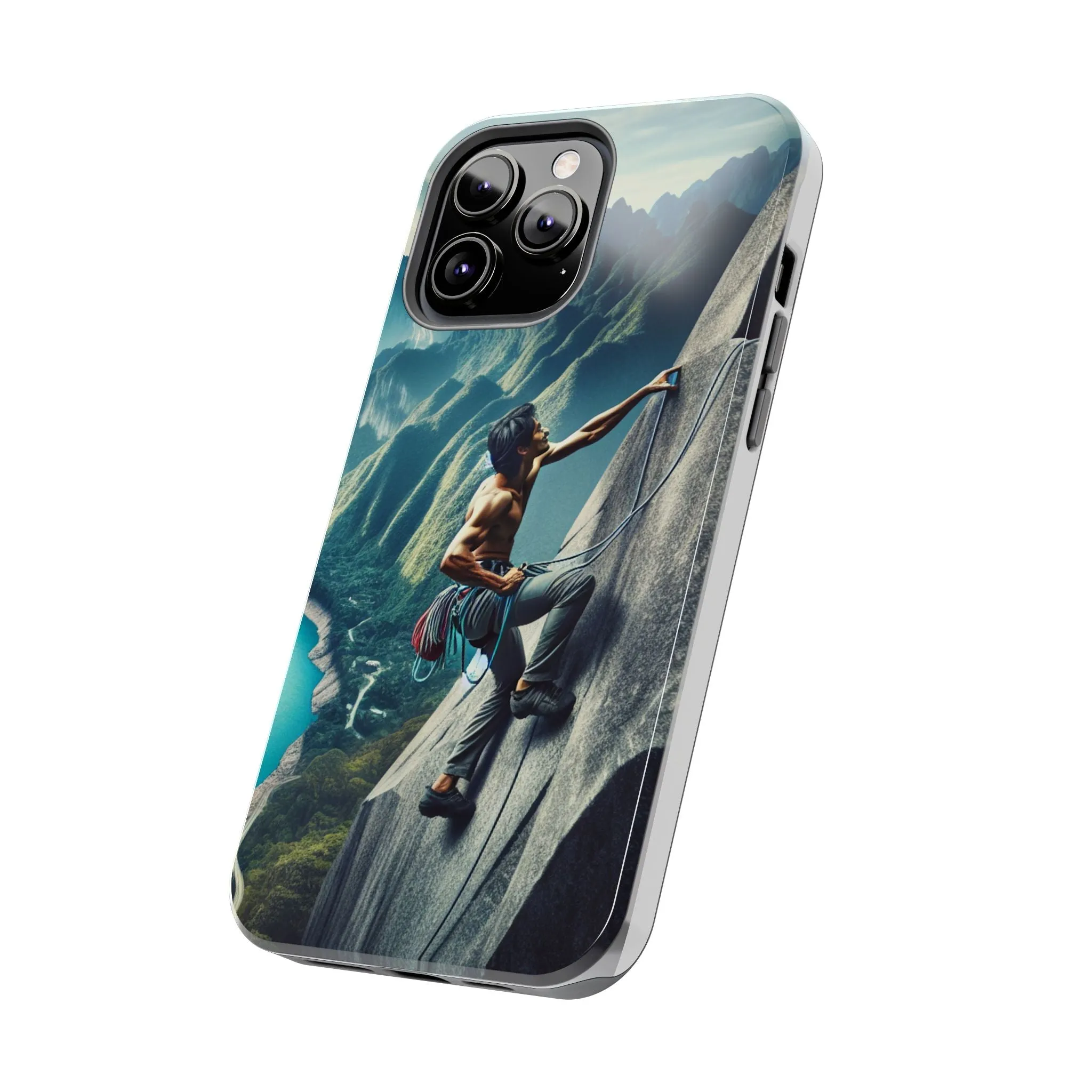 Summit Edge: Climbing Above the Serpent Rive Tough Phone Cases