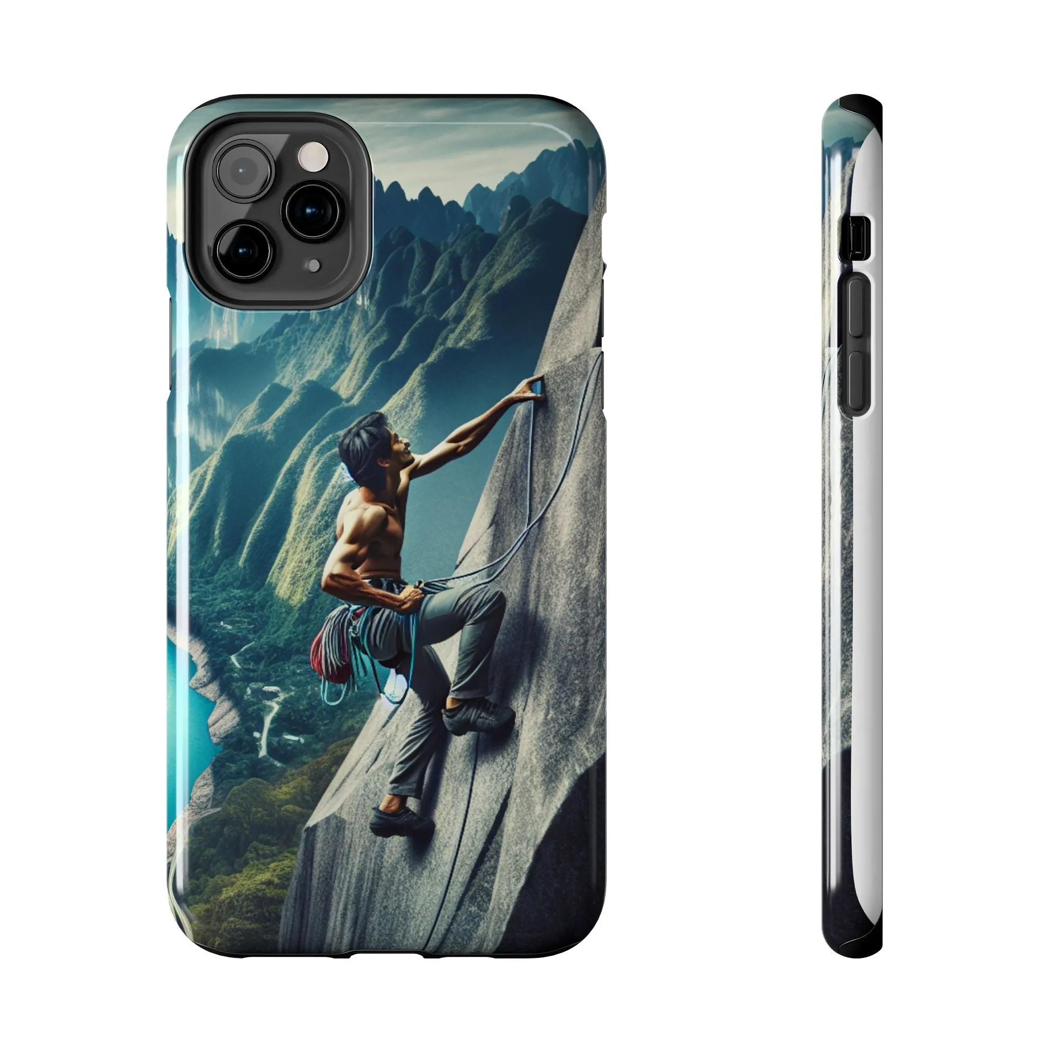 Summit Edge: Climbing Above the Serpent Rive Tough Phone Cases