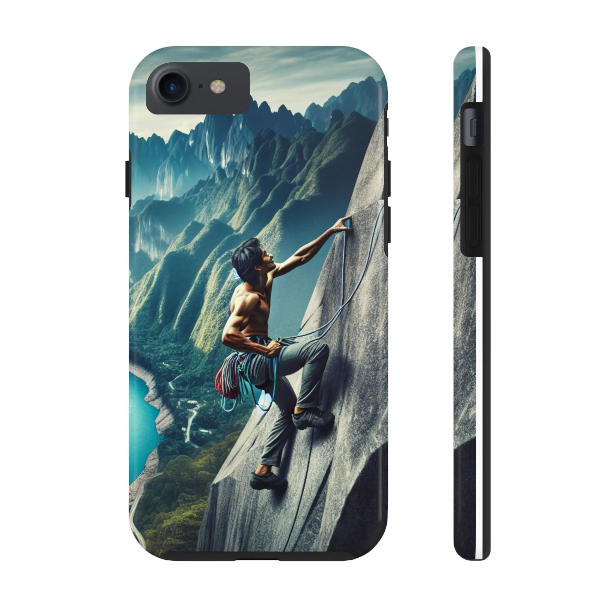 Summit Edge: Climbing Above the Serpent Rive Tough Phone Cases