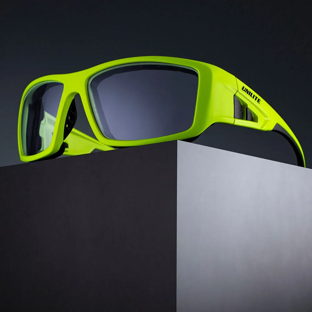 Unilite Safety Glasses With K&N Clear Lenses & Foam Gasket - SG-YFG