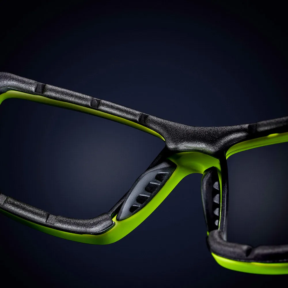 Unilite Safety Glasses With K&N Clear Lenses & Foam Gasket - SG-YFG