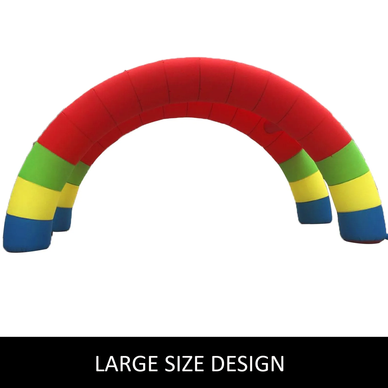 Vevor Inflatable Twin Arches 26.2' x 13.1' Rainbow with 370W Blower Durable Oxford Cloth New