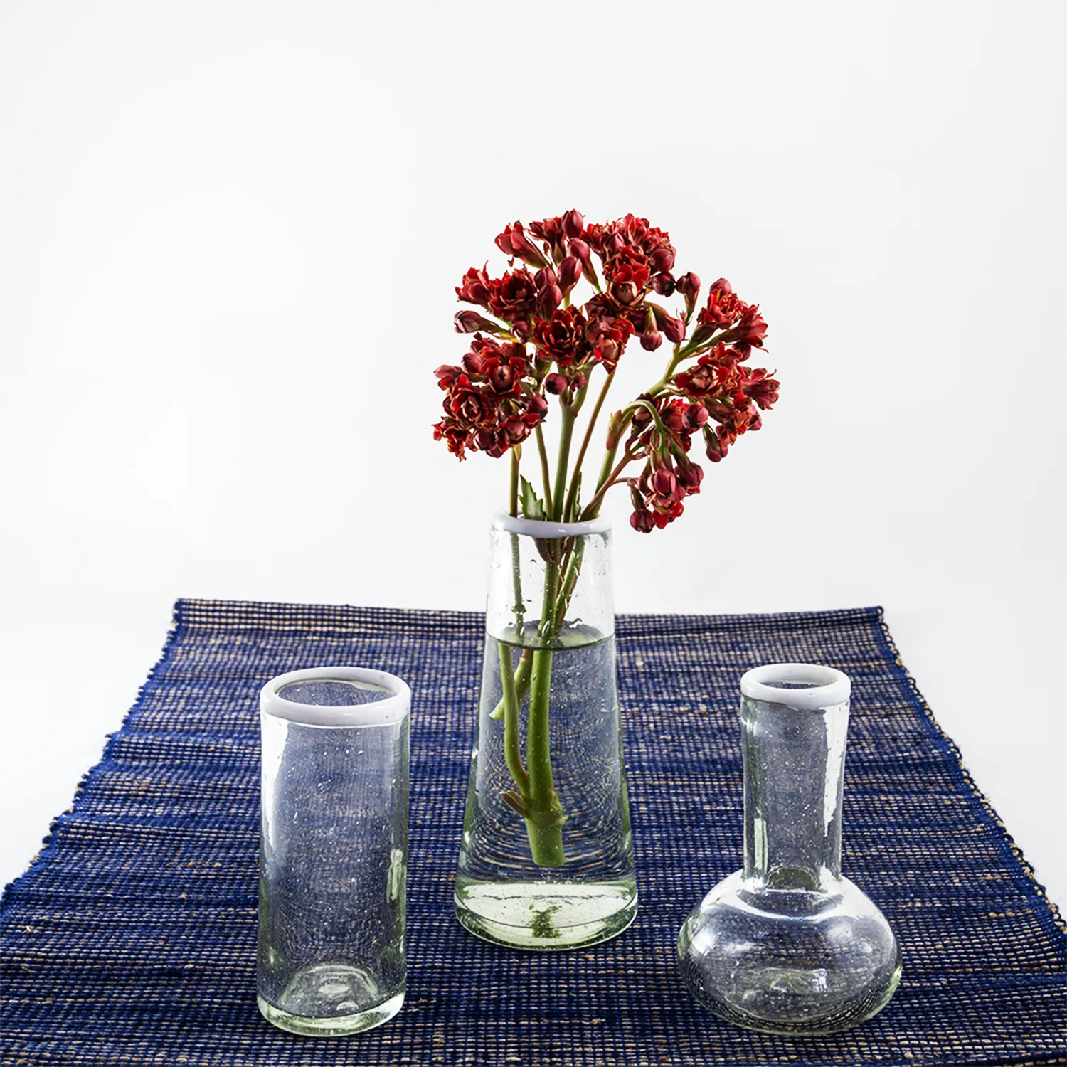 White Rim Cordial Glass